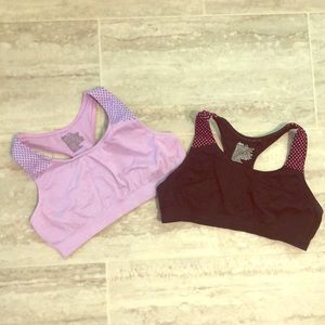 2 girls sports bras